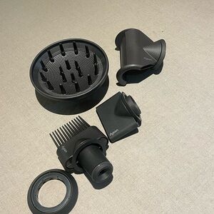 Dyson Hair Dryer Attachments Set in Black